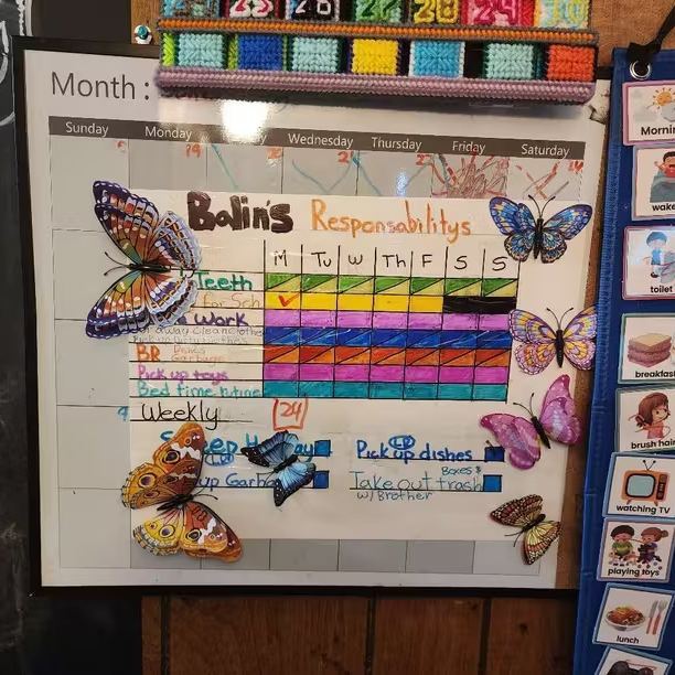 🦋12pcs 3D Butterfly Wall Stickers: Light Up Your Home with Whimsical, Colorful Flair