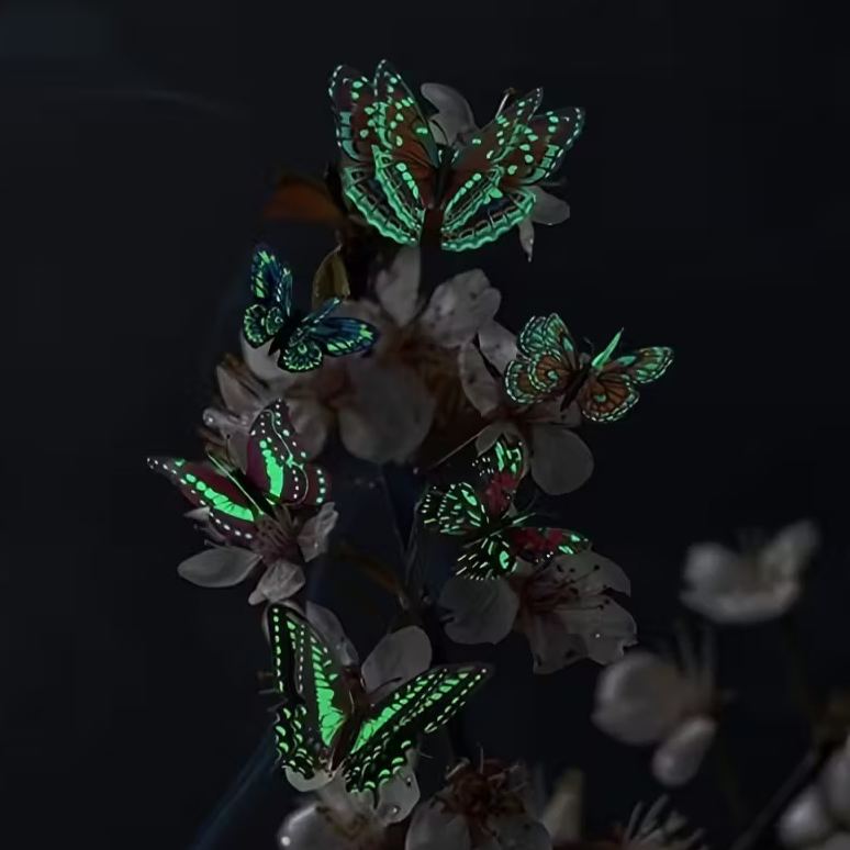 🦋12pcs 3D Butterfly Wall Stickers: Light Up Your Home with Whimsical, Colorful Flair