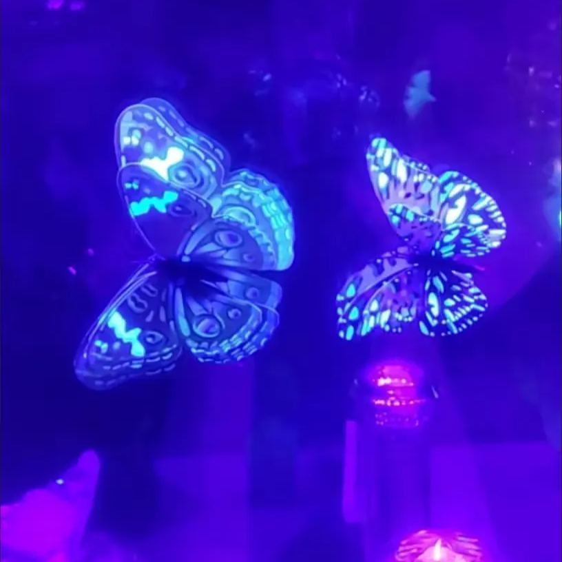 🦋12pcs 3D Butterfly Wall Stickers: Light Up Your Home with Whimsical, Colorful Flair