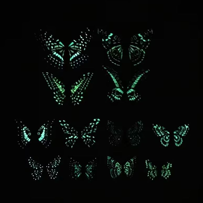 🦋12pcs 3D Butterfly Wall Stickers: Light Up Your Home with Whimsical, Colorful Flair