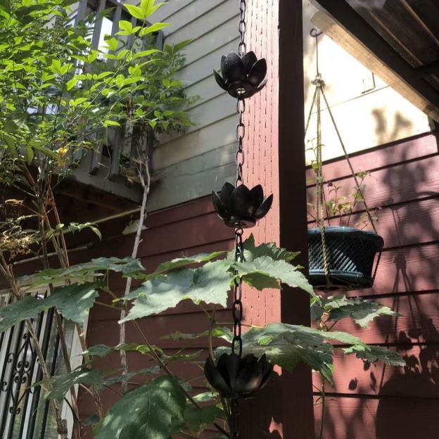 Lotus Rain Chain Double Anti-Rust Thickened Water Divertor