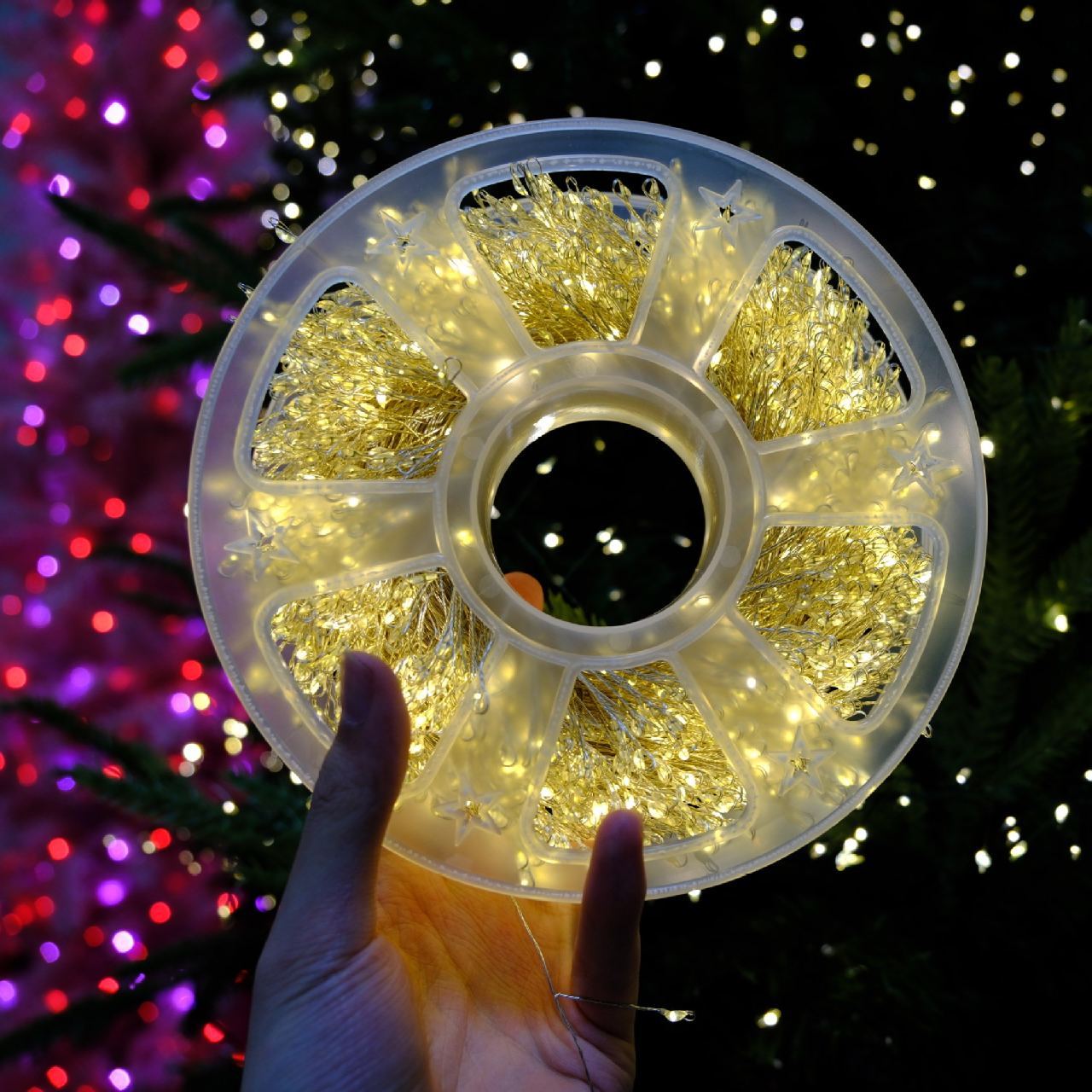 Christmas tree LED ambient light