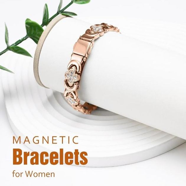 🔥Final 3 hours 75% off: 🍀Copper Bracelets for Women Pure Copper Magnetic Bracelet with 3800 Gauss Effective Magnets Trendy Stack Bangle Stretch Bangle