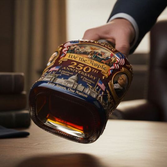 Olygee We The People 250 Whiskey Decanter | Crystal That Captures 250 Years of American Spirit