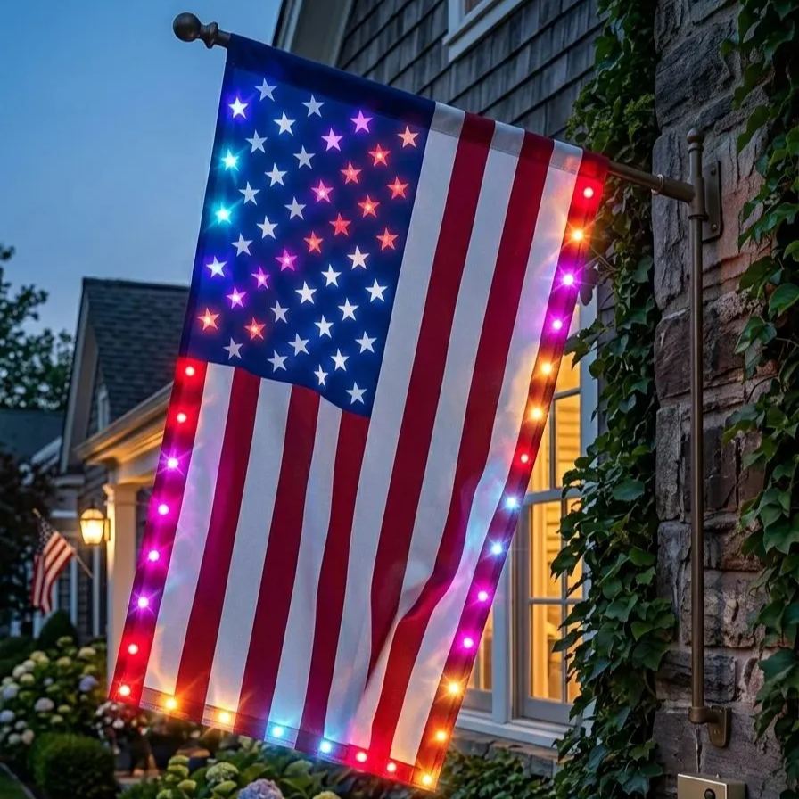 🦅 Illuminated 250th Anniversary USA Commemorative Flag - Premium LED Edition (3x5 Ft) -Bestseller