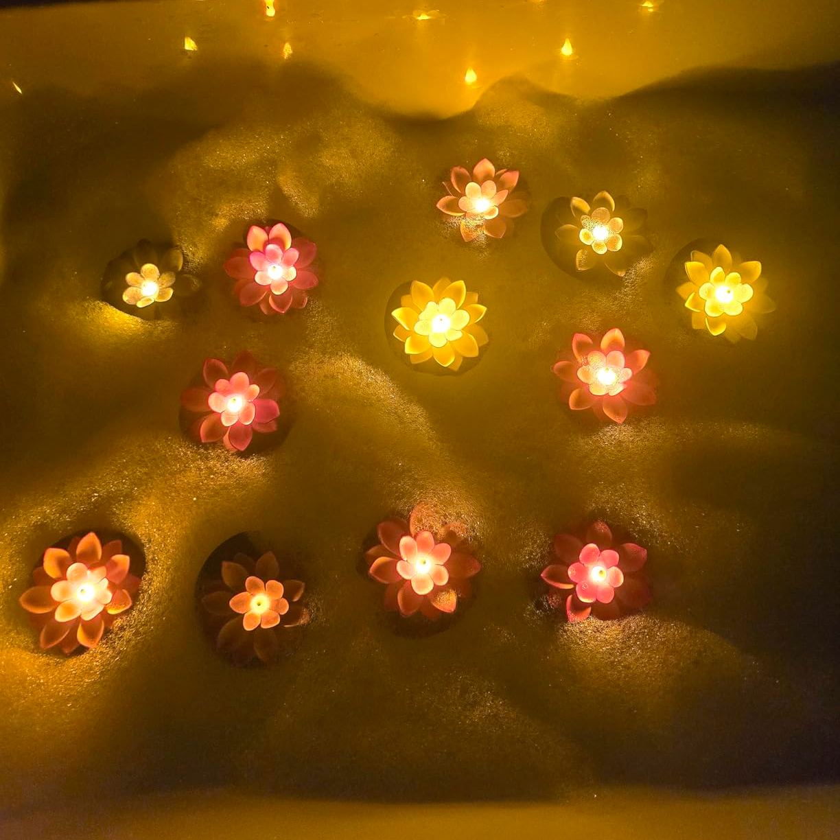 Floating LED Lily pads