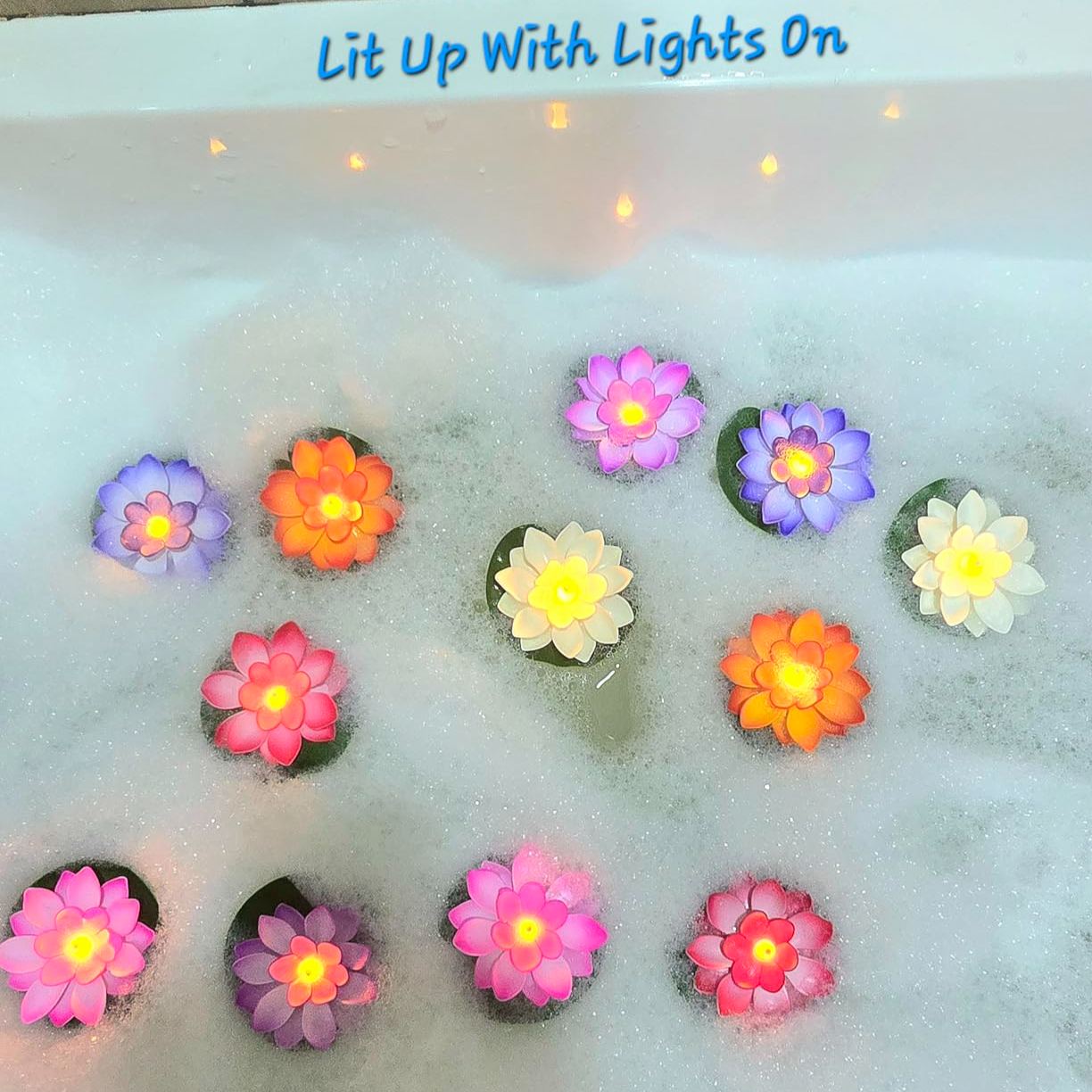 Floating LED Lily pads