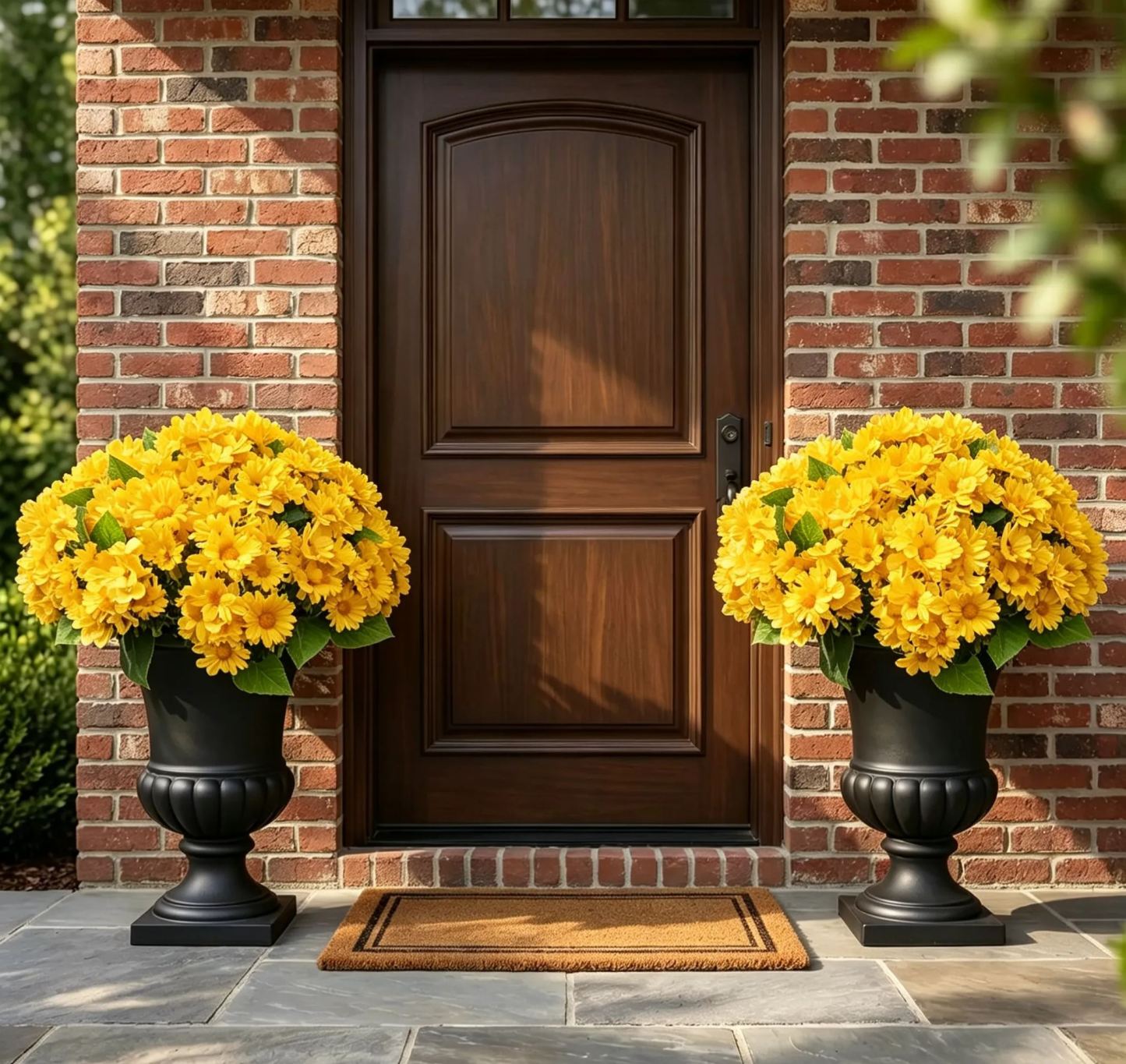 ⚡Last Day 50% OFF🌼Welcome autumn- Artificial Outdoor Sunset Mums Flowers - UV resistant, Waterproof, Windproof