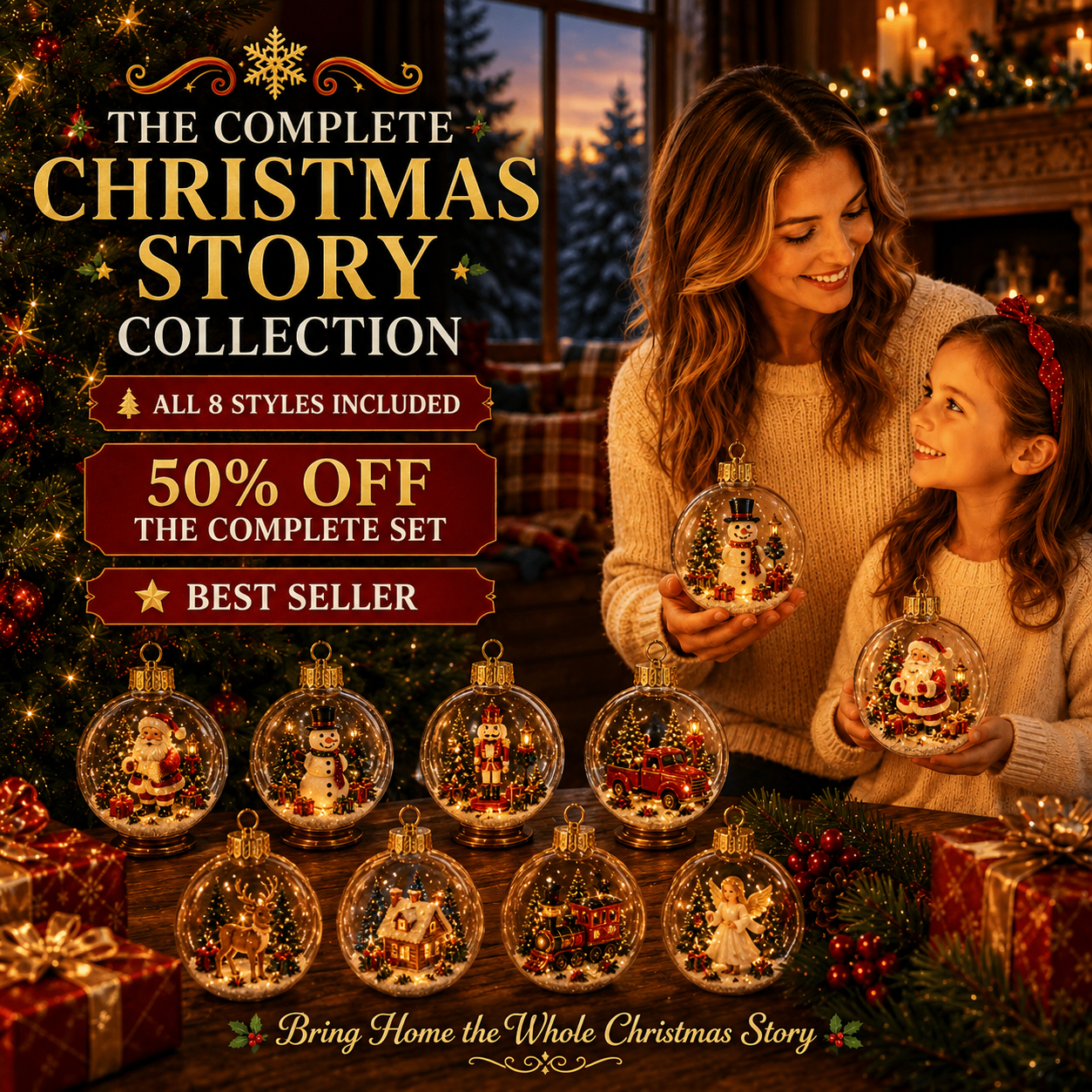 🔥Limited time 50% OFF -✨🎄 Glowing Christmas Story Ornament – Light-Up Mini Holiday Scene(📦Buy 4 Free Shipping)