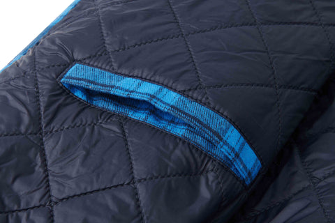 Men's Flannel Shirt Jacket with Hood Long Sleeve Quilted Lined Plaid Coat Button Down Thick Hoodie Outwear Winter