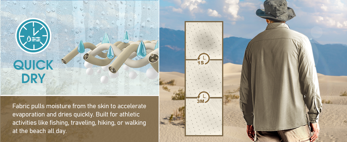 mens quick dry hiking shirt