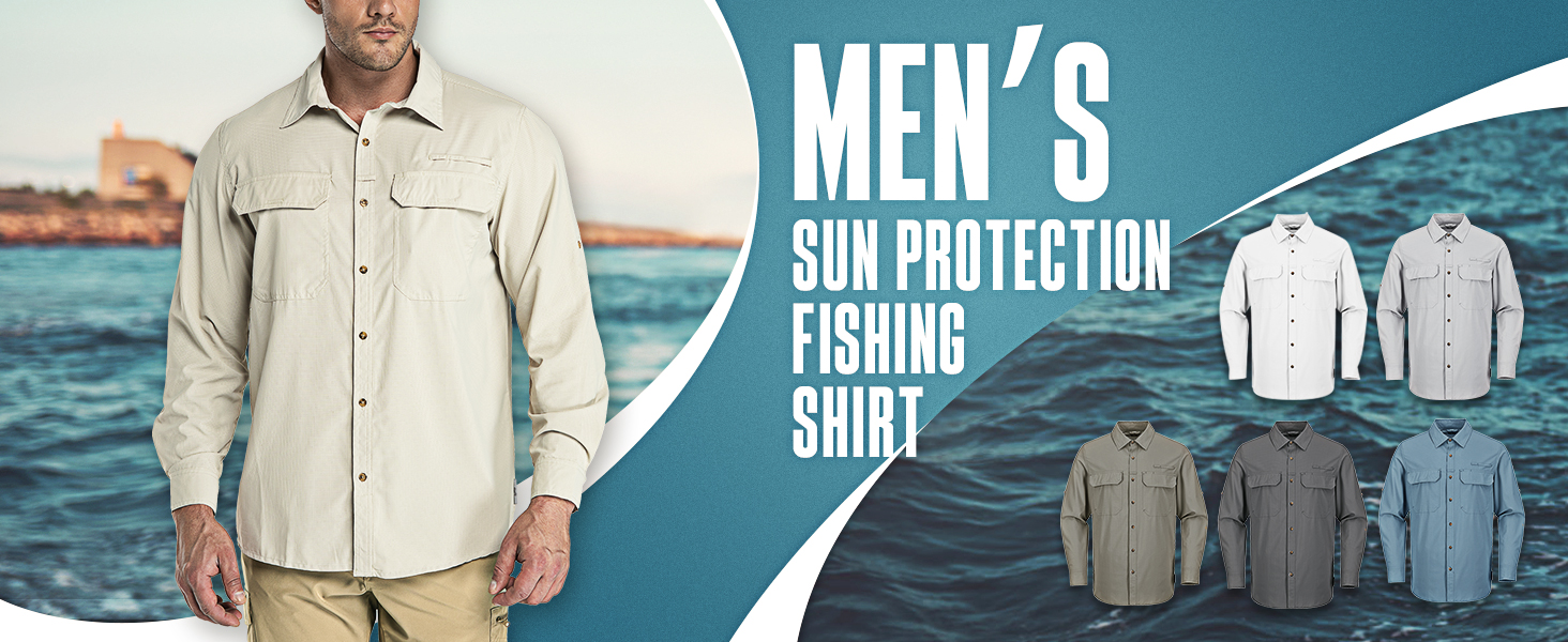 mens fishing shirt long sleeve