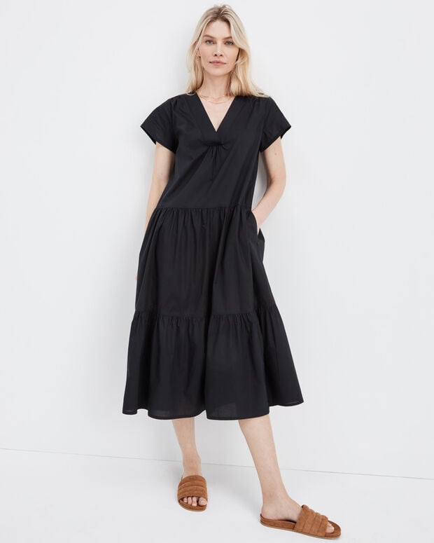 Poplin Midi Dress - Serenity