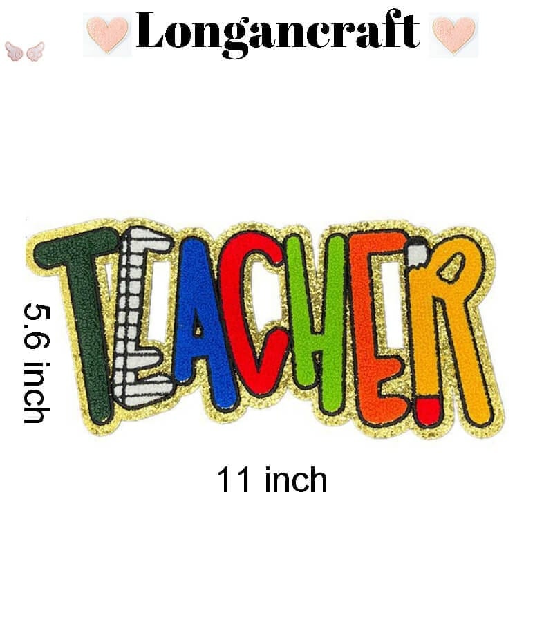 Teacher Chenille Patches