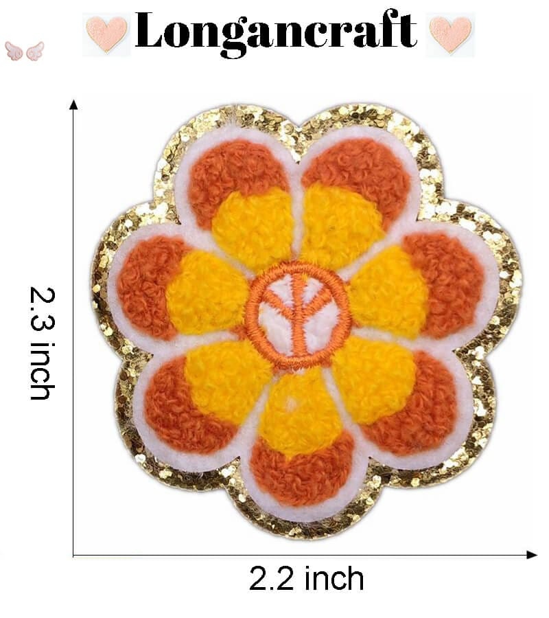 Mushroom Glitar Chenille Patch