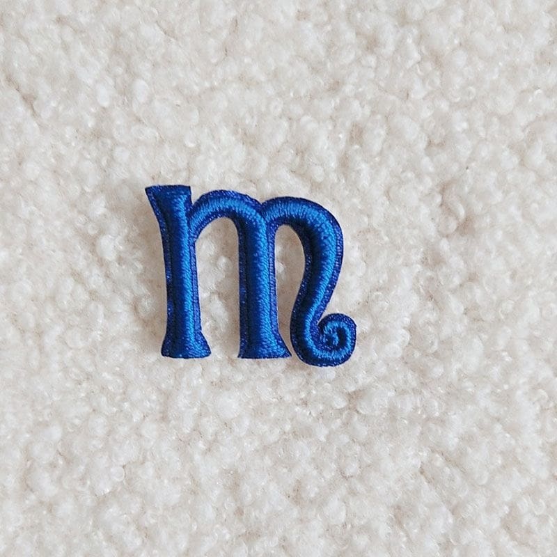 Mini Blue Letter Patches