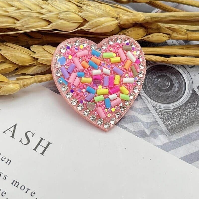Heart Color Beads Patches