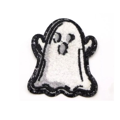 Halloween Skull Ghost Chenille Patches