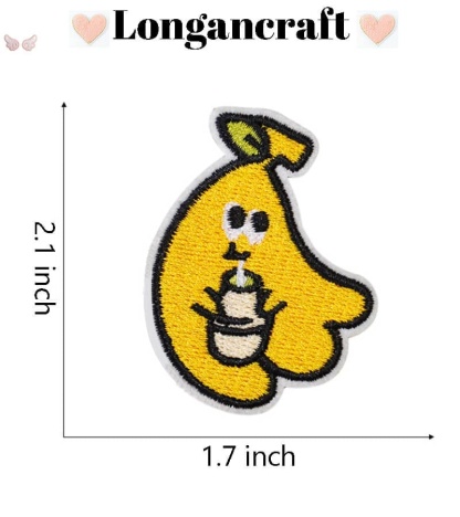 Banana Lemon Fruit Embroidery Iron On Patches