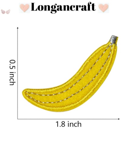 Banana Lemon Fruit Embroidery Iron On Patches