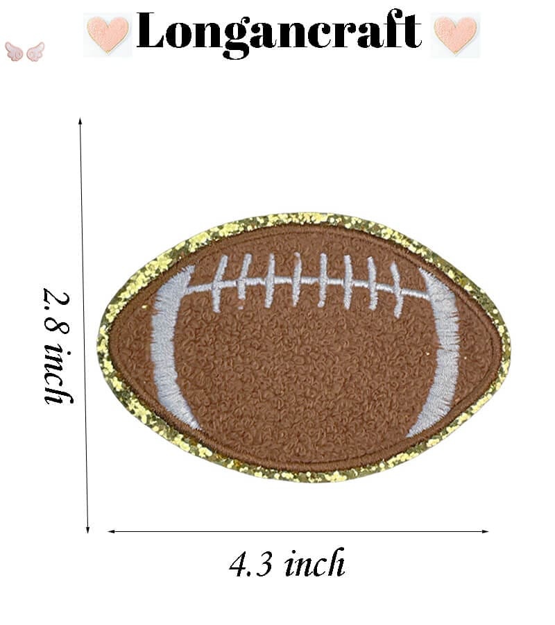 Football Letter Chenille Patches