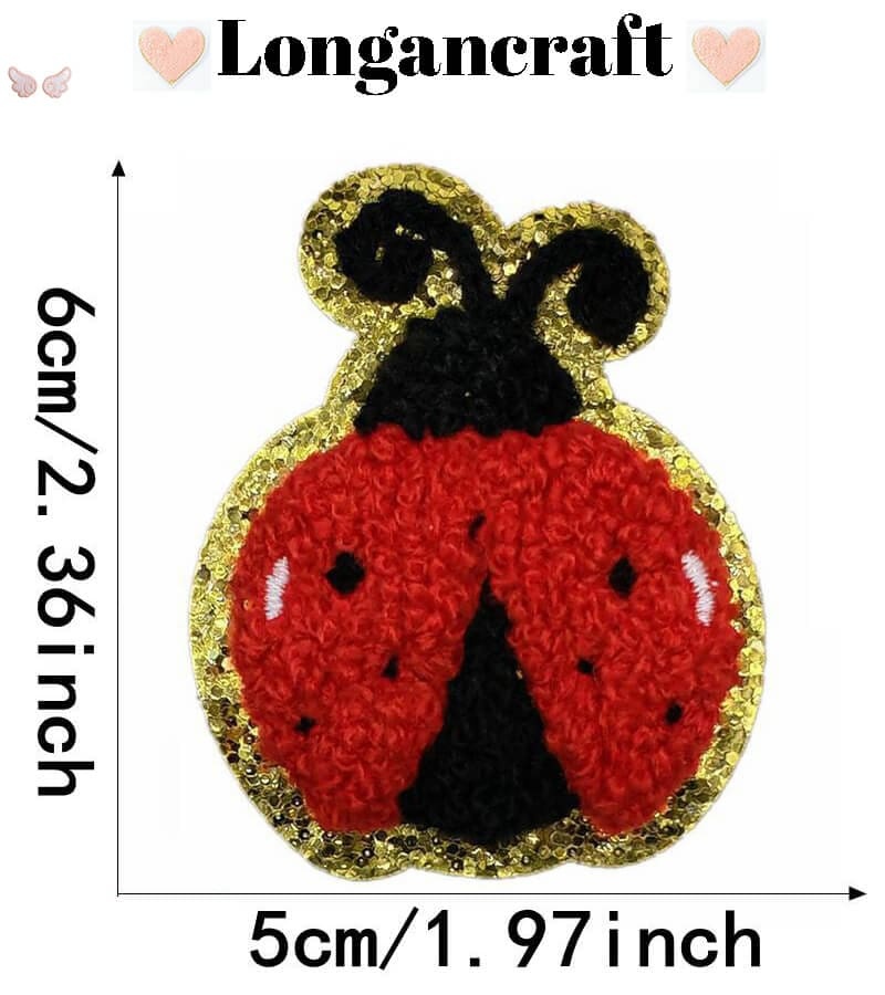 Flower Butterfly Chenille Patch