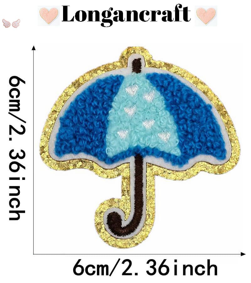 Flower Butterfly Chenille Patch