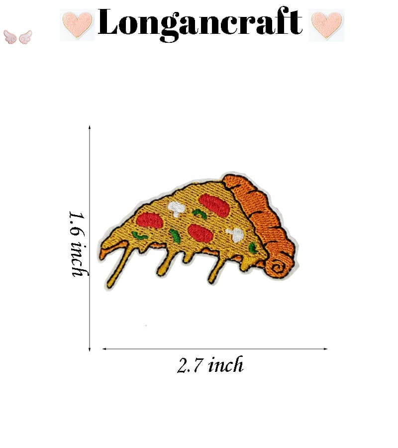 Pizza Embroidered Patches