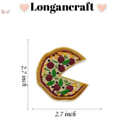 Pizza Embroidered Patches