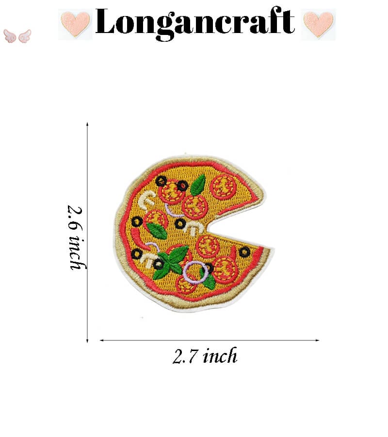 Pizza Embroidered Patches