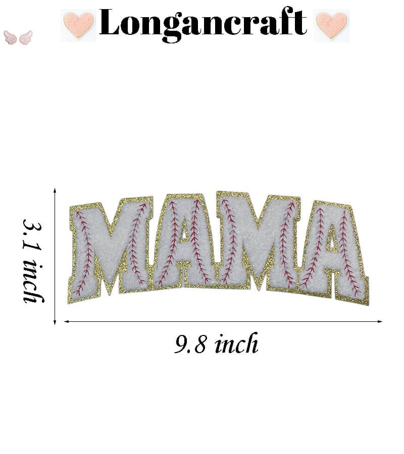 Mama Lightning Chenille Patches
