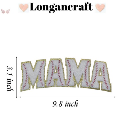 Mama Lightning Chenille Patches