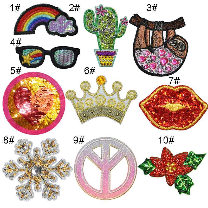 Cactus Sloth Rhinestone Patches