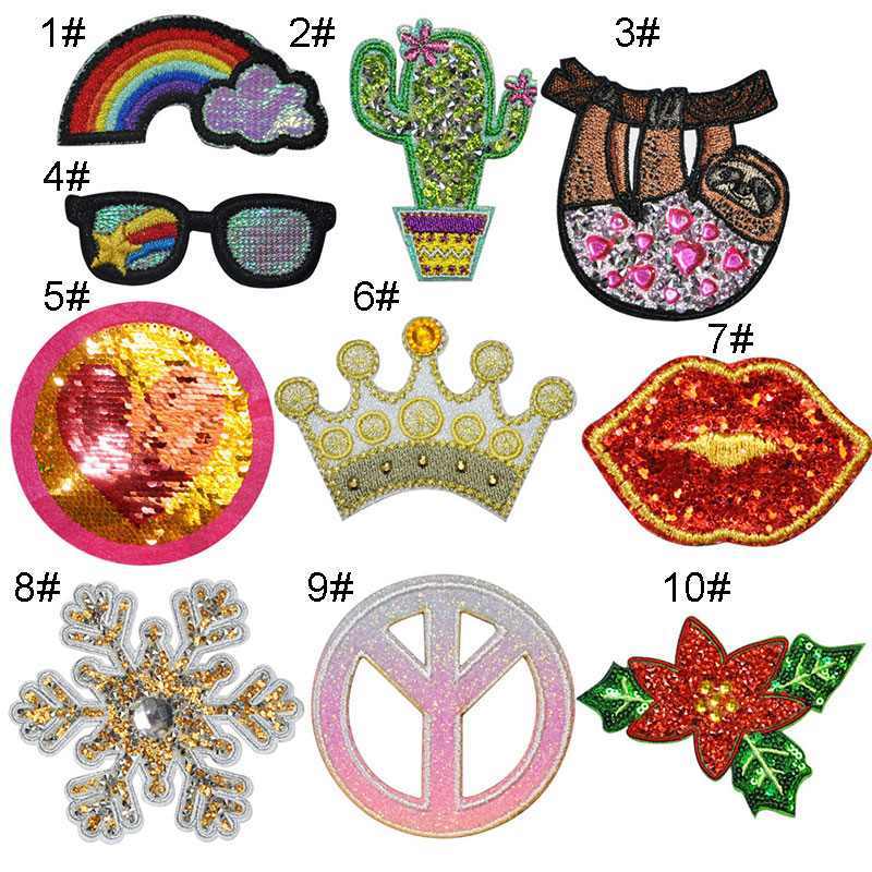 Cactus Sloth Rhinestone Patches