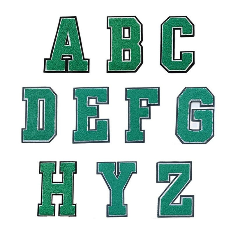 Christmas Letter Iron On Patches