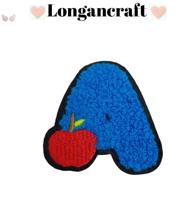 Fruit Letters Chenille Patches