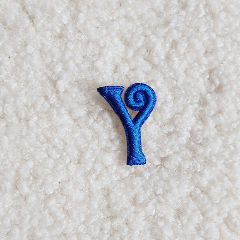 Mini Blue Letter Patches