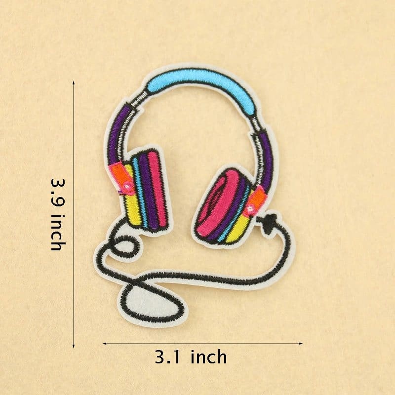 Musical Embroidered Iron On Patches