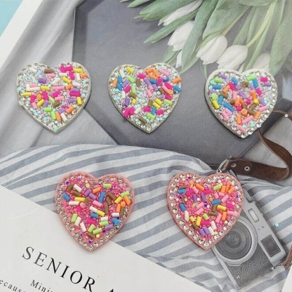 Heart Color Beads Patches