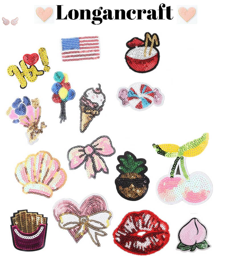 Fruit Balloon Sequin Patches