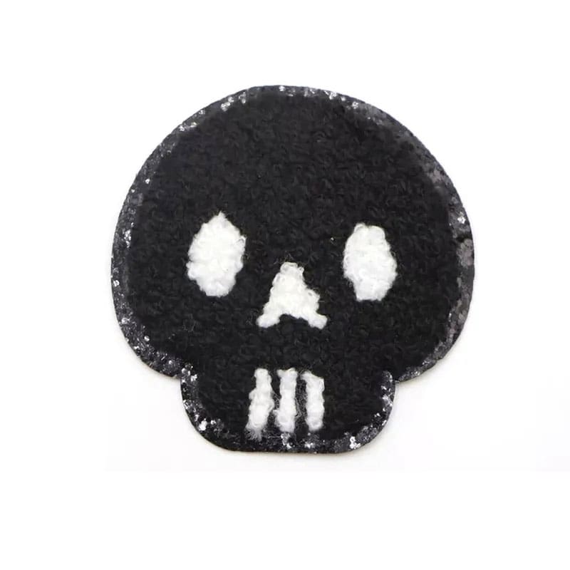 Halloween Skull Ghost Chenille Patches