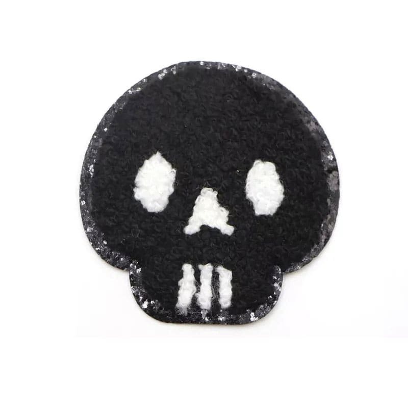 Halloween Skull Ghost Chenille Patches