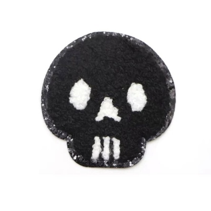 Halloween Skull Ghost Chenille Patches