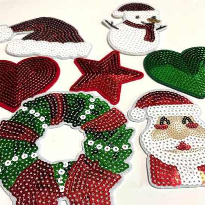 Halloween Sequin Iron On Patch