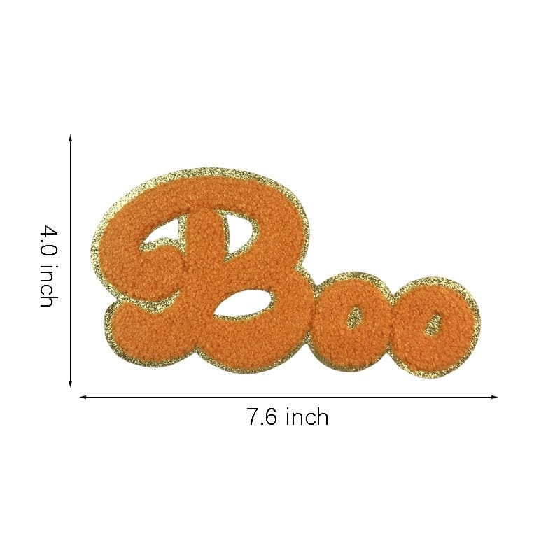 Halloween Glitter Letter Patch