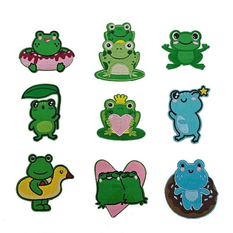 Frog Embroidered Patches