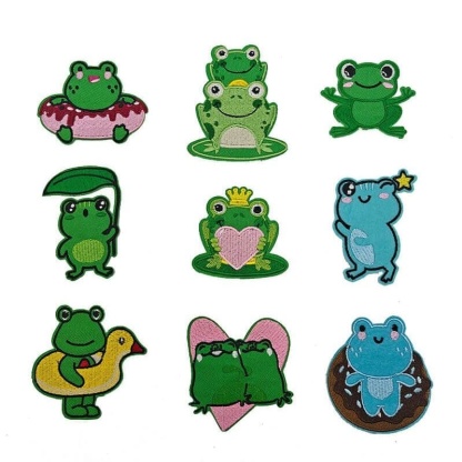 Frog Embroidered Patches