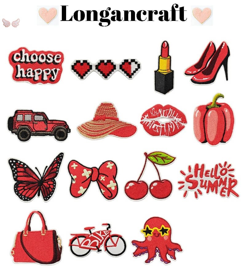 Lip Lipstick Embroidered Patch