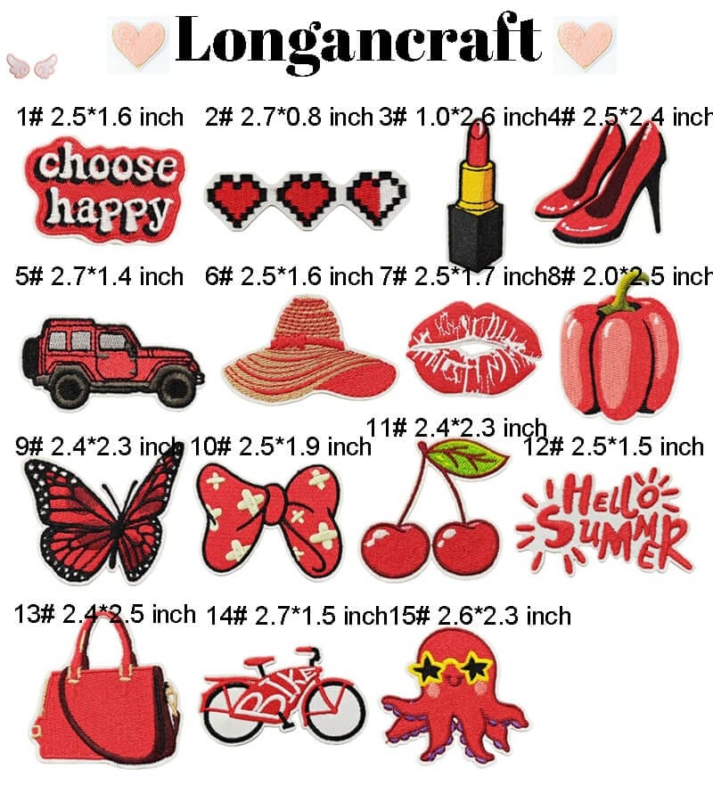 Lip Lipstick Embroidered Patch