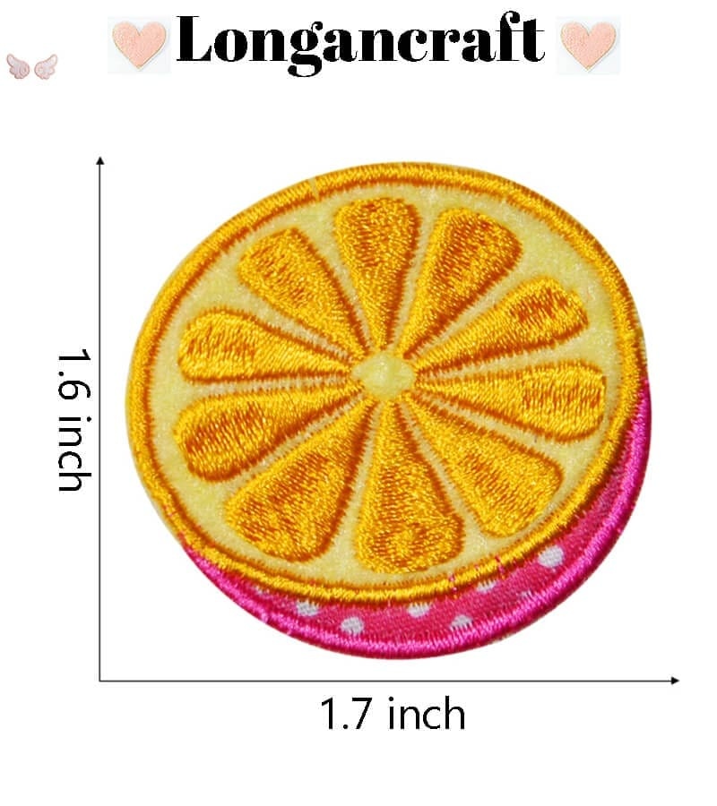 Banana Lemon Fruit Embroidery Iron On Patches